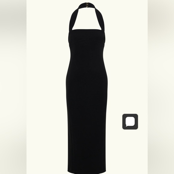 Meshki Black Midi Dress - Picture 3 of 9